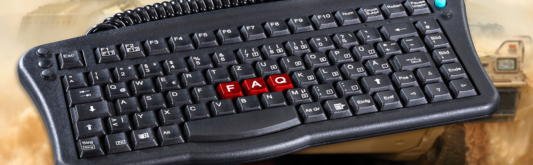 FAQ auf den Hubtasten einer Tastatur