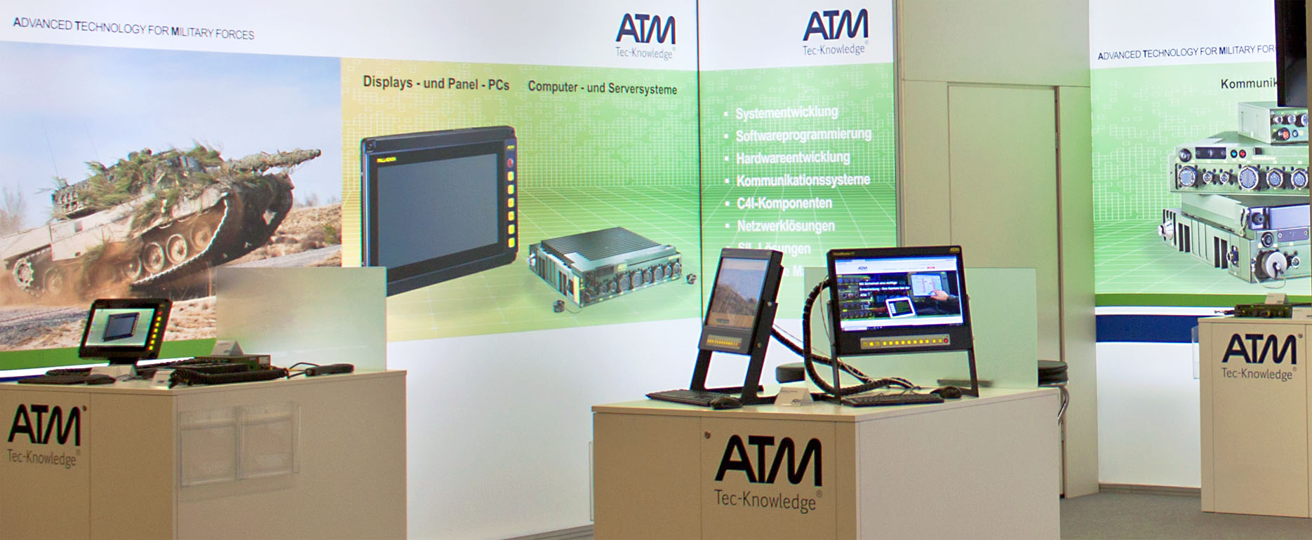 ATM’s stand at the AFCEA trade exhibition